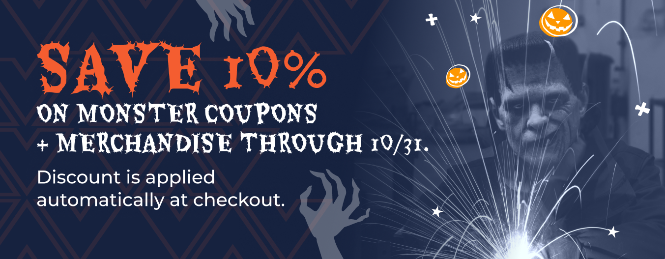 MONSTER Coupons, Backing Rings, & Merchandise