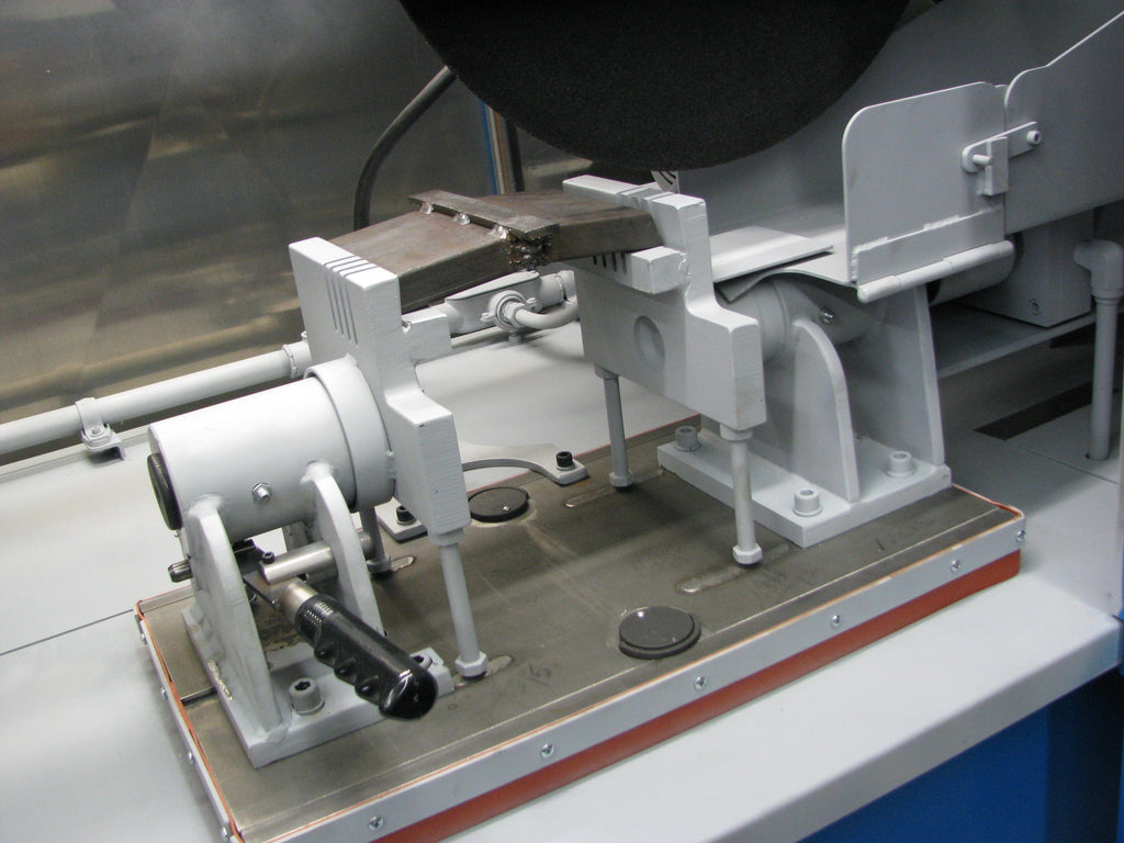 Plate Cutting Fixture for Weld Coupon Abrasive Cutter